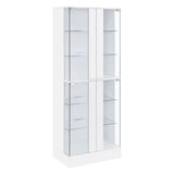 Cabra 4-door LED Curio Display Cabinet High Gloss
