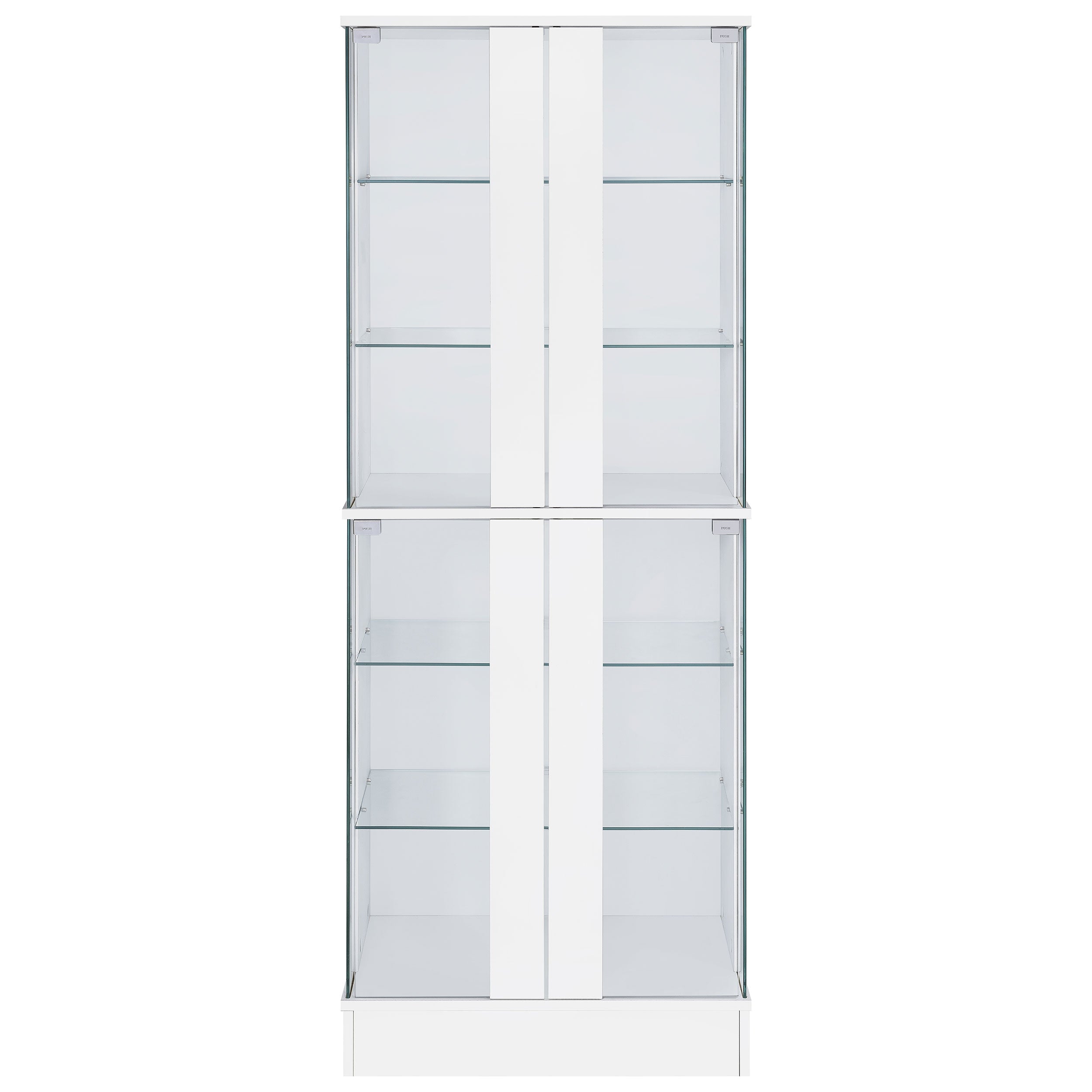 Cabra 4-door LED Curio Display Cabinet High Gloss