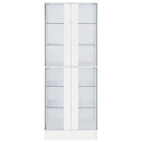 Cabra 4-door LED Curio Display Cabinet High Gloss