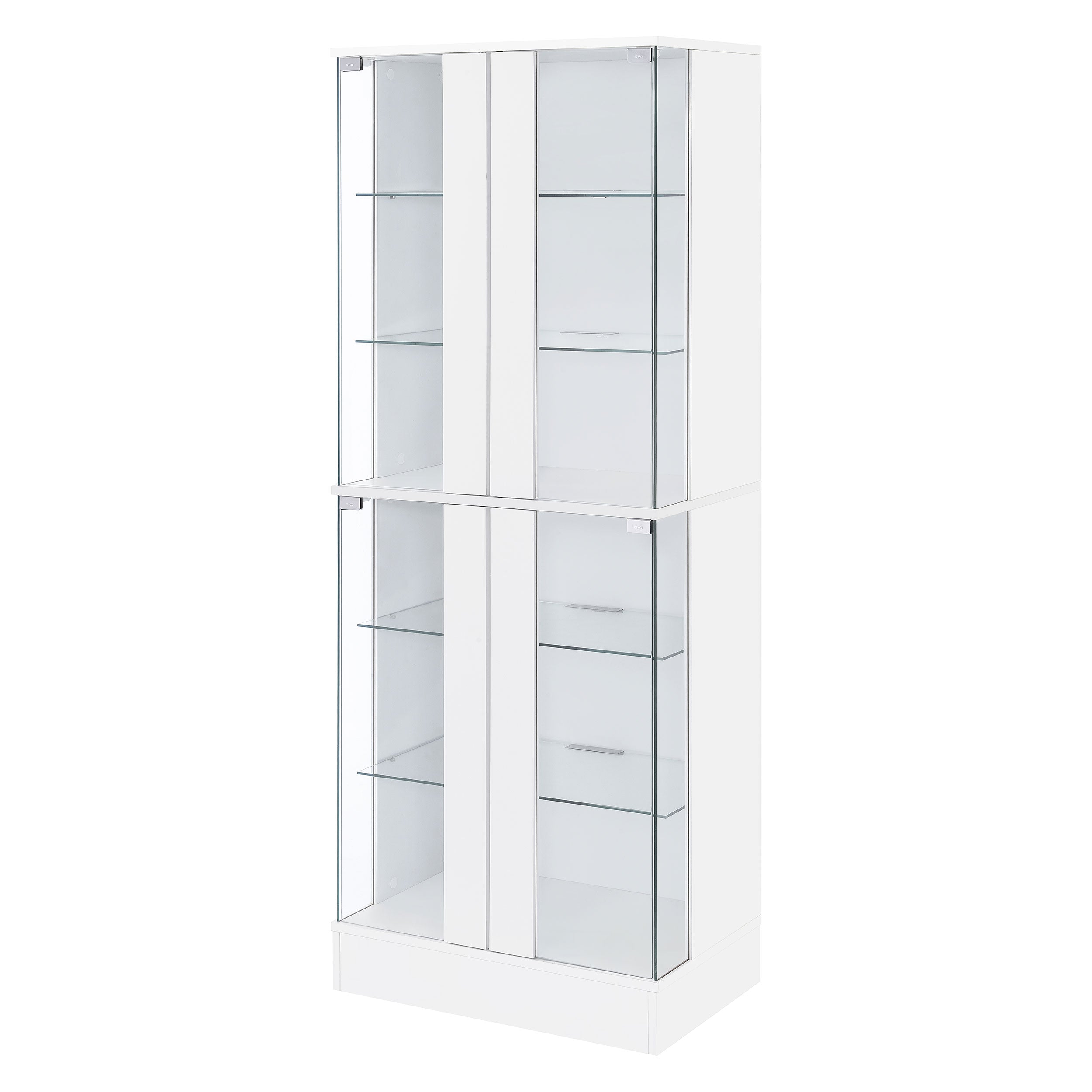 Cabra 4-door LED Curio Display Cabinet High Gloss