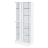 Cabra 4-door LED Curio Display Cabinet High Gloss