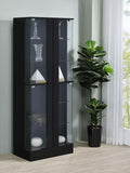 Cabra 4-door LED Curio Display Cabinet High Gloss