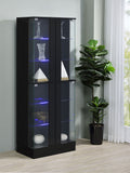 Cabra 4-door LED Curio Display Cabinet High Gloss