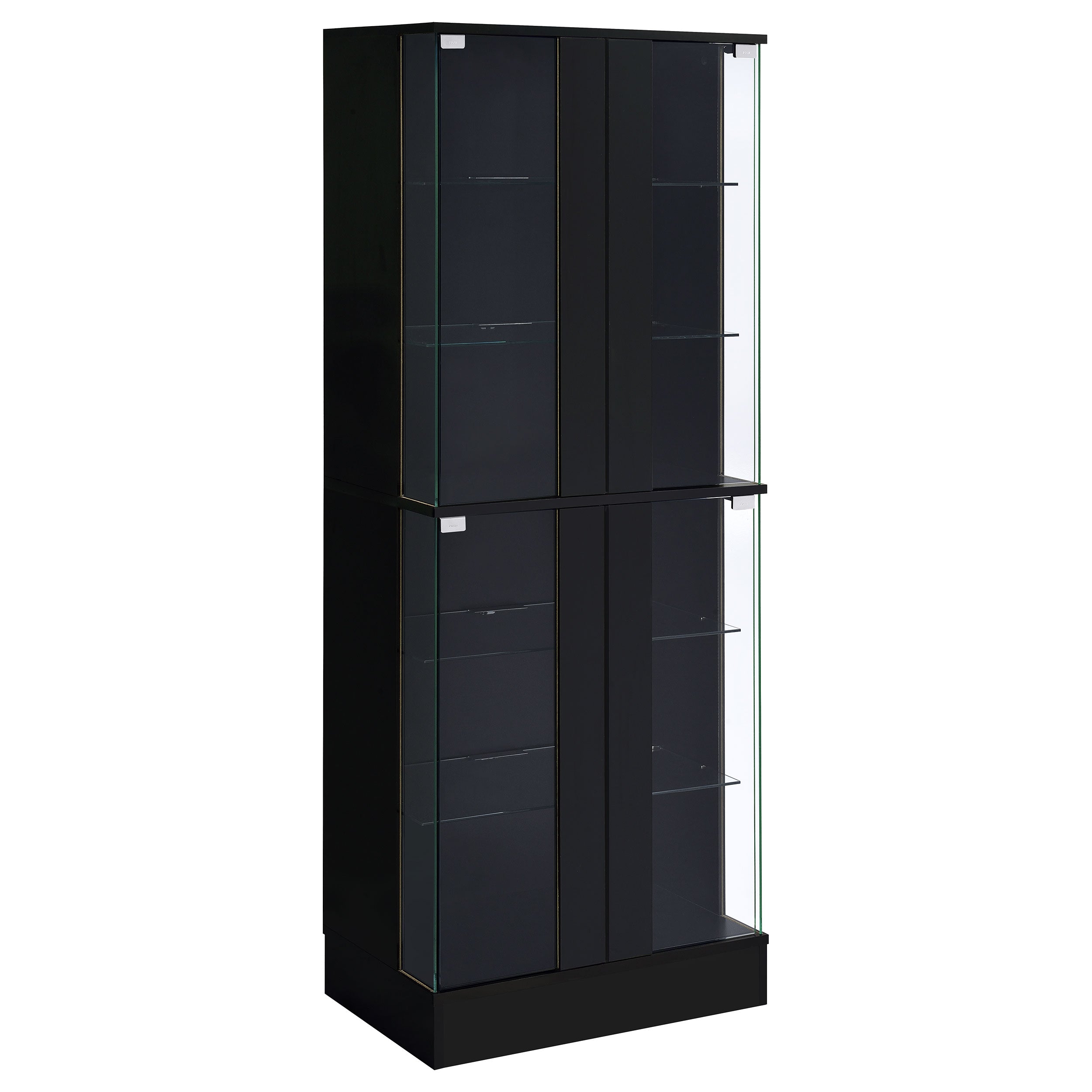 Cabra 4-door LED Curio Display Cabinet High Gloss