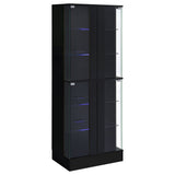Cabra 4-door LED Curio Display Cabinet High Gloss