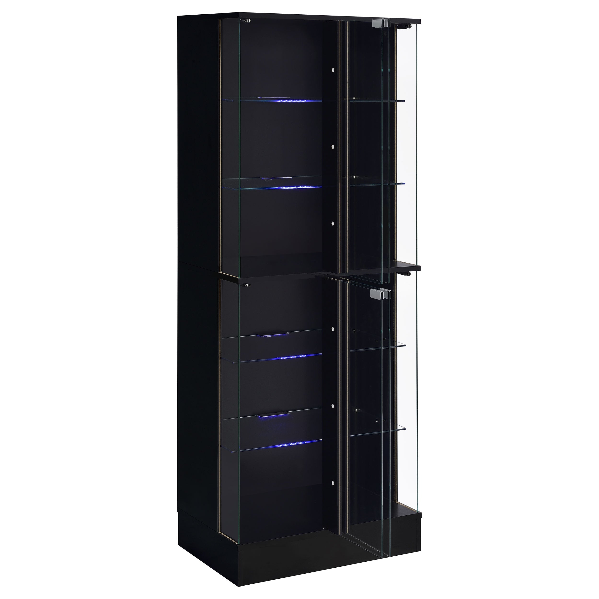 Cabra 4-door LED Curio Display Cabinet High Gloss