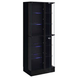Cabra 4-door LED Curio Display Cabinet High Gloss