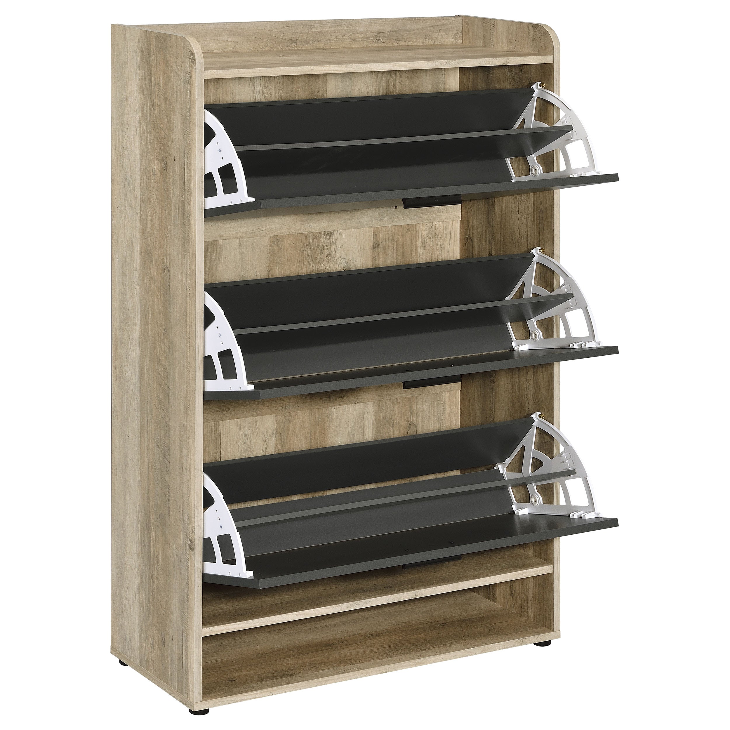 Denia 3-tier Engineered Wood Shoe Cabinet