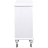 Cardella 2-door Mandala Accent Cabinet Distressed White