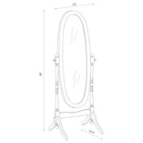 Foyet Wood Adjustable Full Length Cheval Mirror