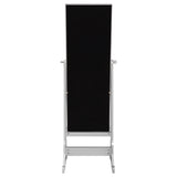 Moore Cheval Mirror with Jewelry Storage Silver