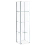 Bellatrix 4-shelf Clear Glass Curio Cabinet