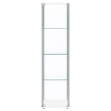 Bellatrix 4-shelf Clear Glass Curio Cabinet