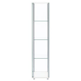 Bellatrix 4-shelf Clear Glass Curio Cabinet