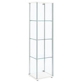 Bellatrix 4-shelf Clear Glass Curio Cabinet