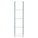 Bellatrix 4-shelf Clear Glass Curio Cabinet