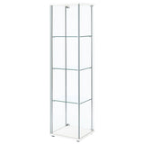 Bellatrix 4-shelf Clear Glass Curio Cabinet
