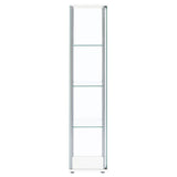 Bellatrix 4-shelf Clear Glass Curio Cabinet
