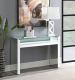 Edna Mirrored Console Table LED Lighting Silver