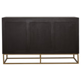 Zara 2-door 57-inch Wood Accent Storage Cabinet Black Walnut