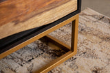 Zara 2-door 57-inch Wood Accent Storage Cabinet Black Walnut