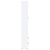 Hawthorne 4-shelf Glass Door Tall Cabinet with Drawers