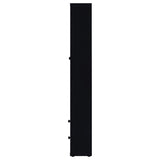 Hawthorne 4-shelf Glass Door Tall Cabinet with Drawers