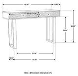 Draco 2-drawer Console Table Hand Carved Details Natural