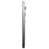 Aiko 36 x 30 Inch Heart Shaped LED Light Wall Mirror Silver
