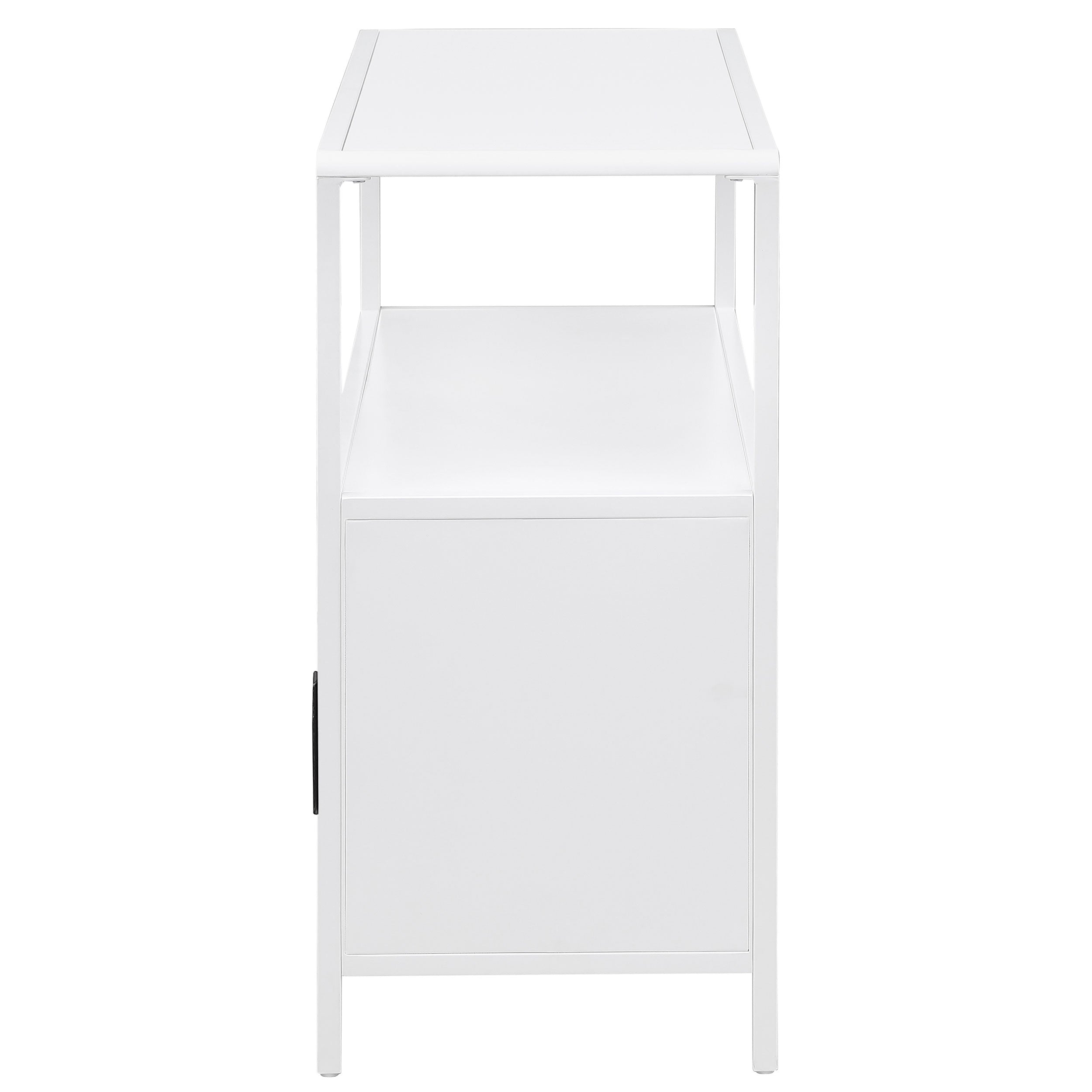 Amherst 2-door Radio Weave Cane Metal Accent Cabinet