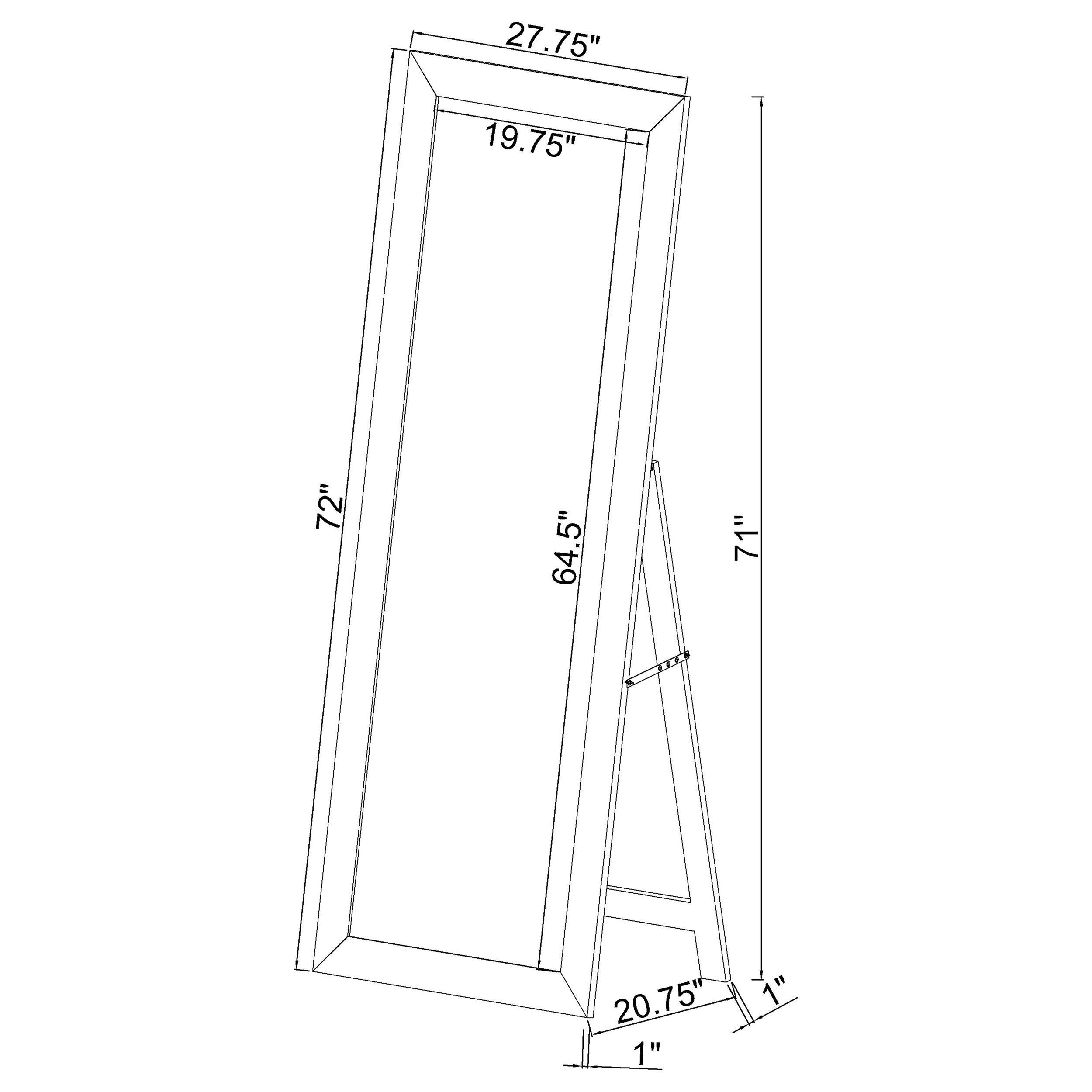 Cadence Tempered Glass Full Length Standing Mirror