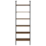 Owens 96-inch 6-shelf Wall Bookshelf Walnut