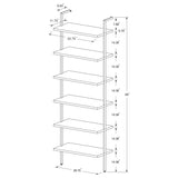 Owens 96-inch 6-shelf Wall Bookshelf Walnut