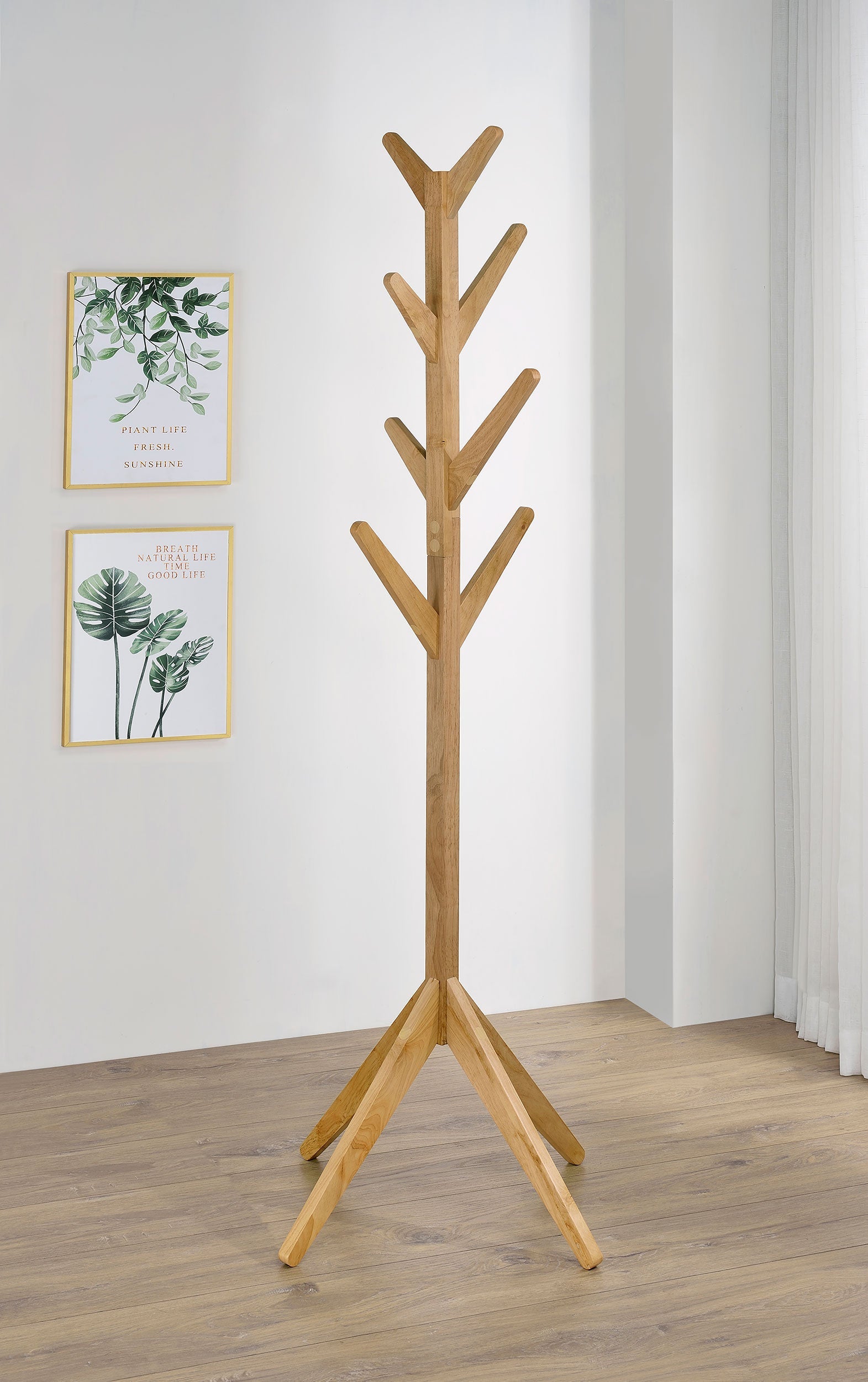 Margaret Solid Wood Coat Rack Clothing Hanger