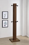 Rikkie Engineered Wood Coat Rack Walnut