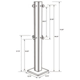 Rikkie Engineered Wood Coat Rack Walnut