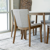 Aliana Dining Set With 4 Virginia Grey Chairs (White)