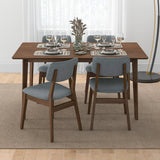 Abbott Dark Grey Fabric Dining Chair