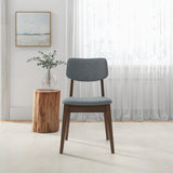 Abbott Dark Grey Fabric Dining Chair