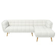 Addison Right Sectional Cream Boucle Sofa