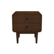 Alexa Mid Century Modern Style Night Stand 2-Drawer