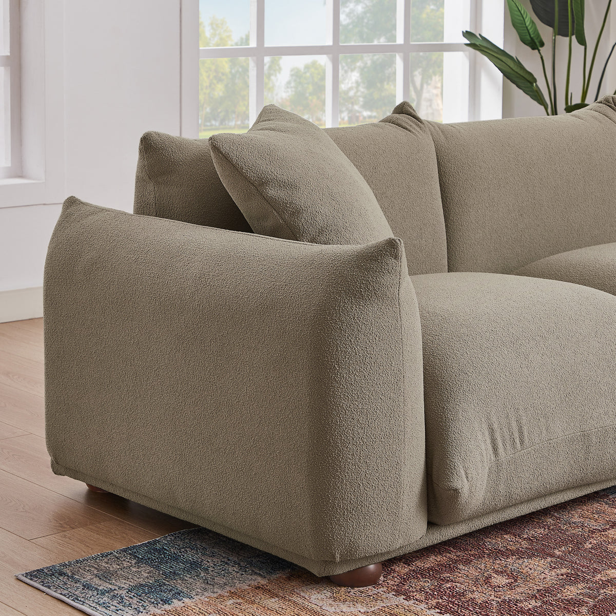 Archer Mocha Boucle Sofa