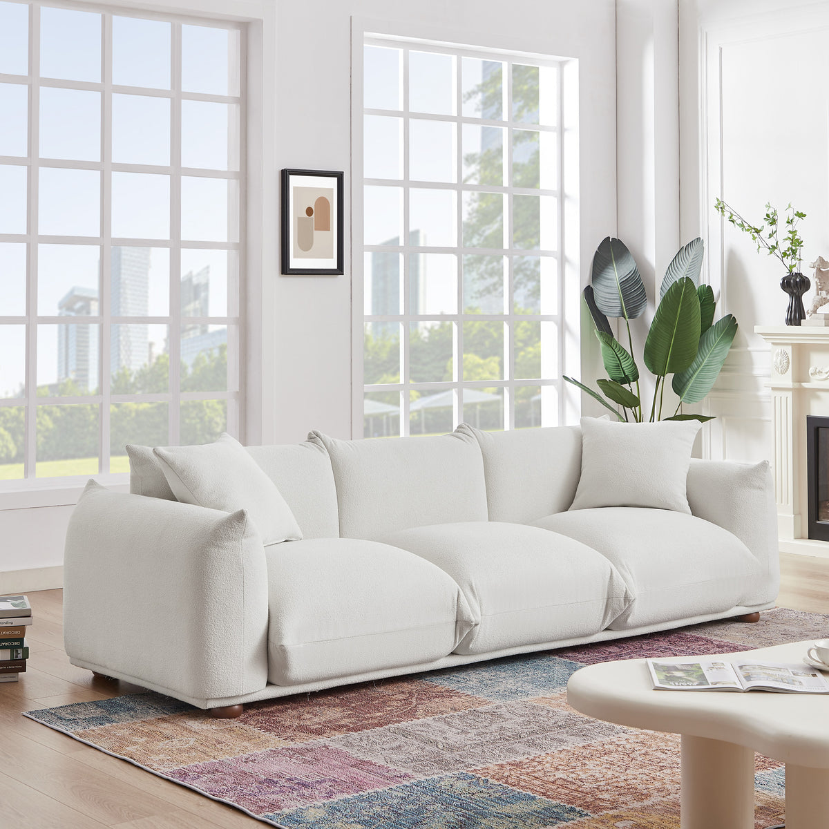 Archer Cream Boucle Sofa