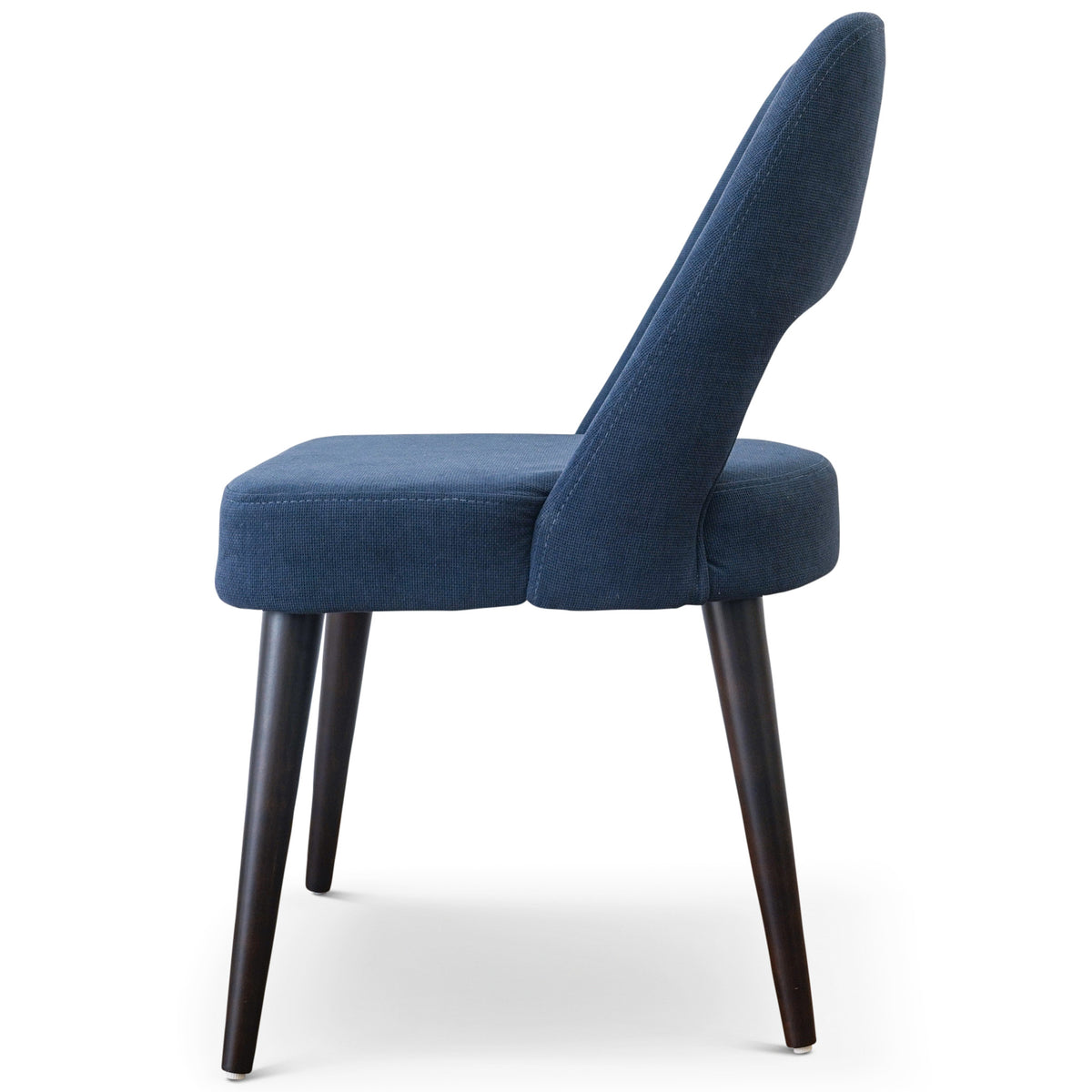 Ariana Modern Dining Chair (Navy Blue Fabric)