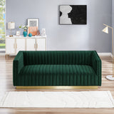 Atlanta Sofa (Dark Green Velvet)