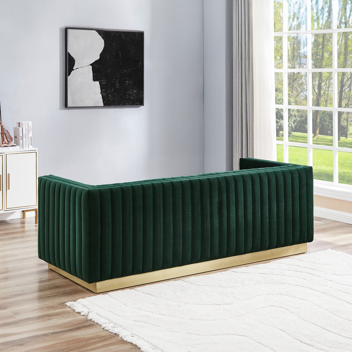 Atlanta Sofa (Dark Green Velvet)