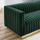 Atlanta Sofa (Dark Green Velvet)