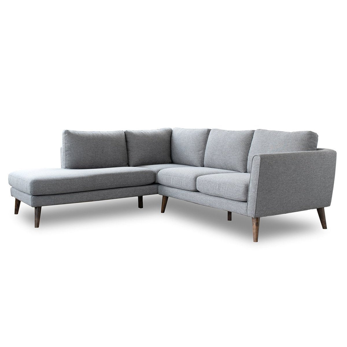 Bexley Grey Sectional Sofa Left Facing Chaise