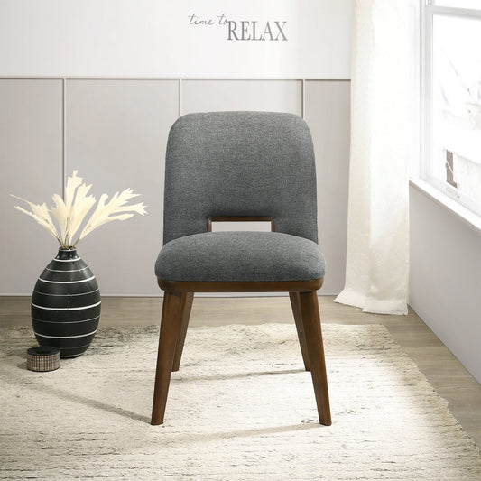 Bonney Dark Grey Fabric Dining Chair