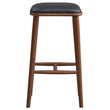 Westbury Bar Stool Black Leather